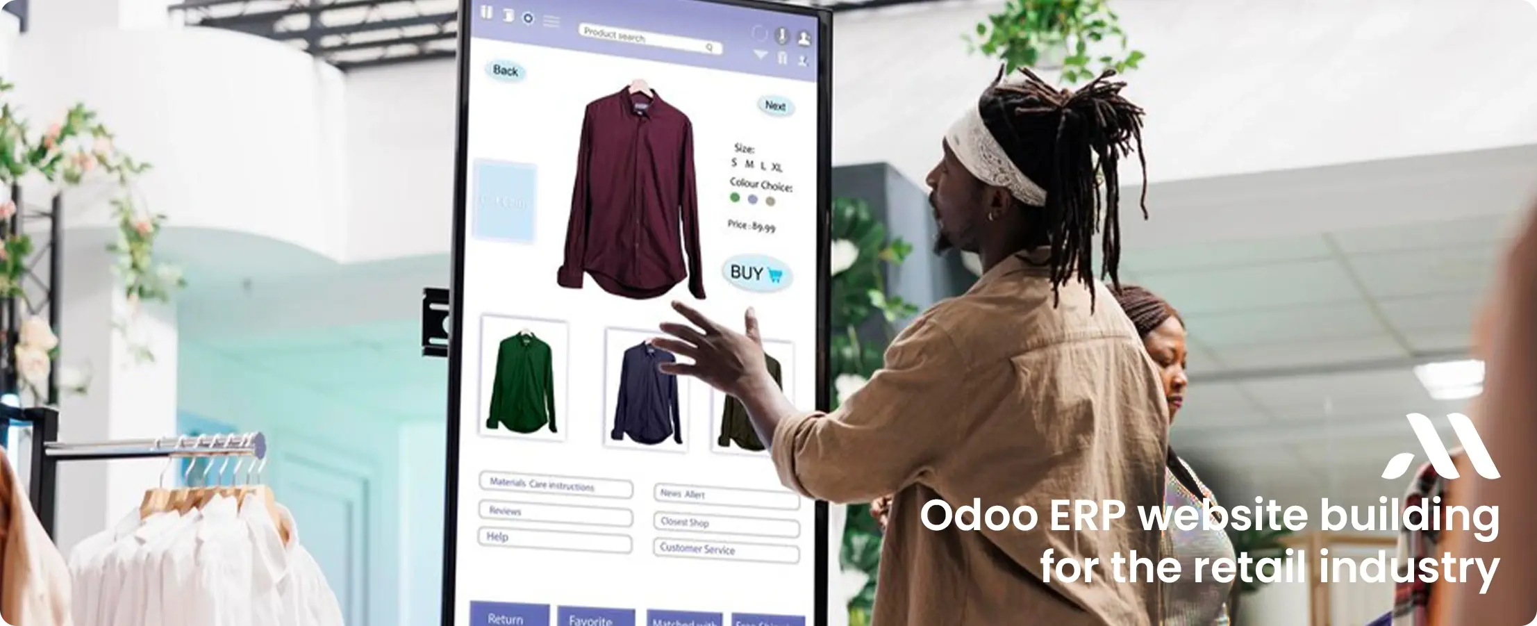 Odoo ERP website building for the retail industry